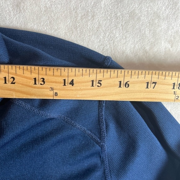 Rhone Small Performance Pullover Navy Quarter Zip 1/4 Zip Sweater Stretch Cotton - Picture 7 of 9